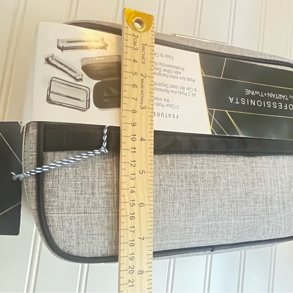 Professionista Tartan & Twine 3 Clear Zippered Pods Removeable Interchangeable - Picture 5 of 6